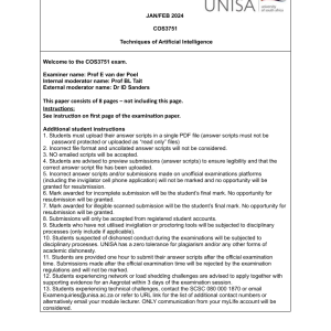 COS3751 Jan/Feb 2024 Past Exam Paper